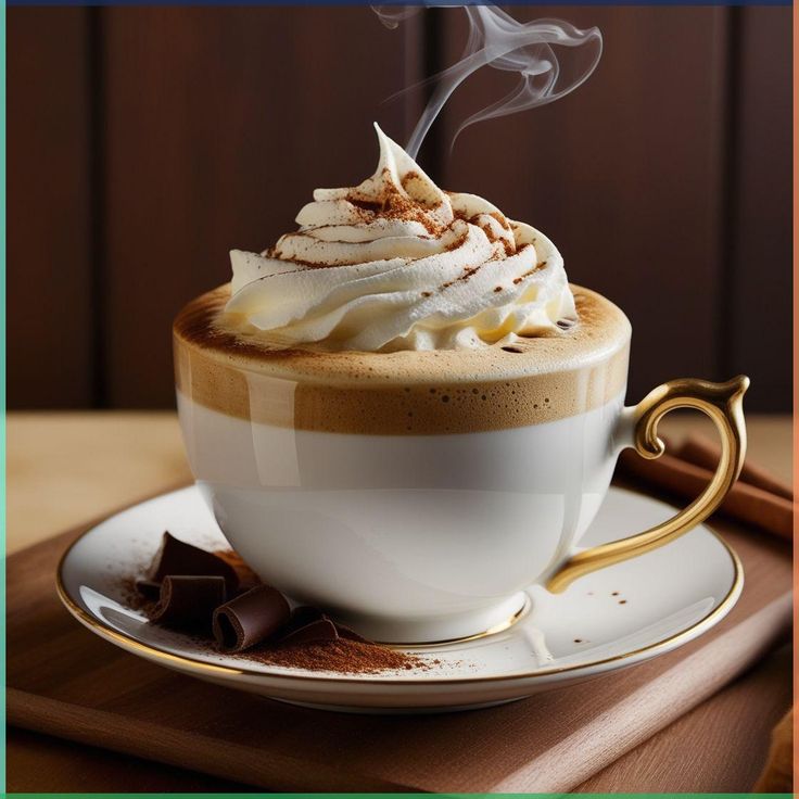 Creamy latte coffee