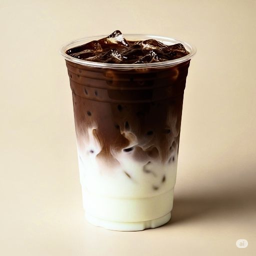 Iced latte coffee